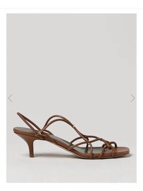 Maria Luca Italian Brown Strappy Kitten Heel Sandals - Women brand new size 9 40
